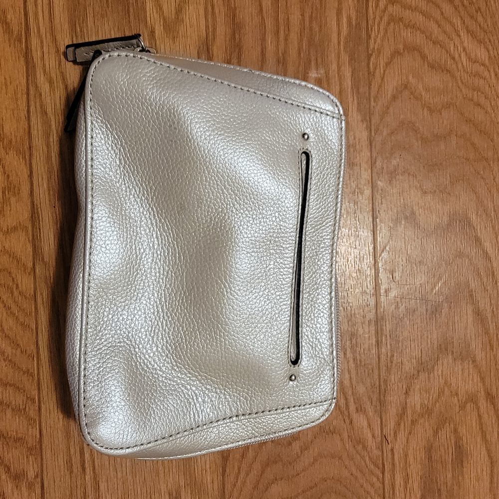 Tignanello Metallic Silver Convertible Crossbody Bag - Picture 3 of 11